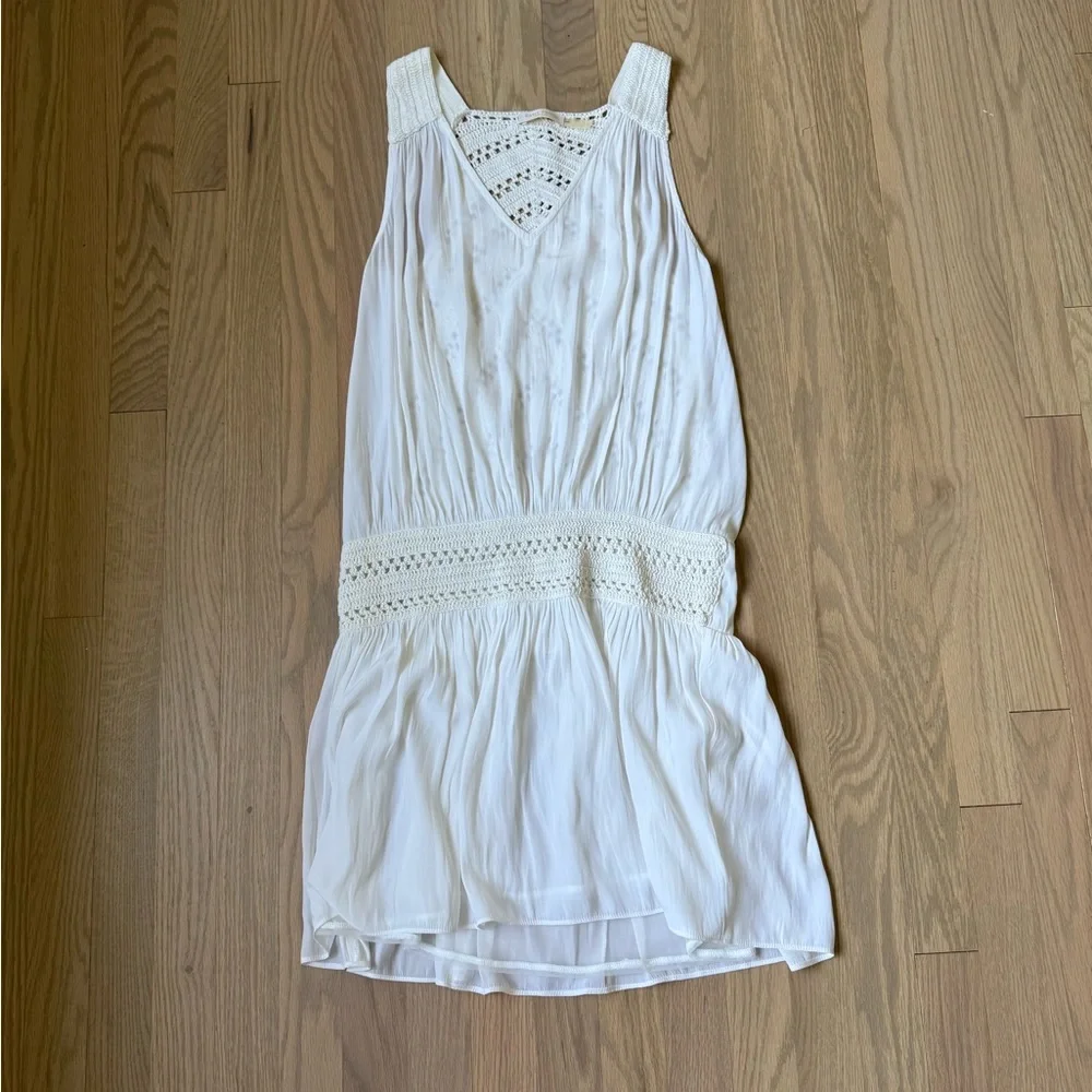 Ramy Brook White Crochet Detail Top - Picture 2 of 4